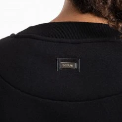 BOXRAW Women Johnson Cropped Sweatshirt - Black