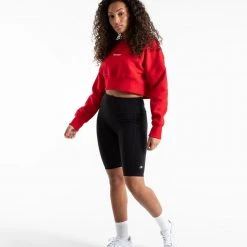 BOXRAW Women Johnson Cropped Sweatshirt - Red Clothing