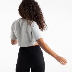 BOXRAW Women Cropped Strike T-Shirt - Grey Clothing 11 BOXRAW Women Cropped Strike T-Shirt - Grey Clothing