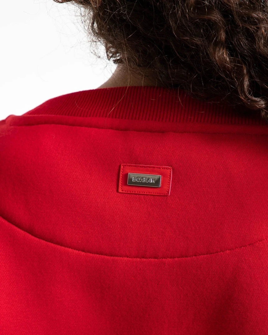 BOXRAW Women Johnson Cropped Sweatshirt - Red Clothing 6 BOXRAW Women Johnson Cropped Sweatshirt - Red Clothing