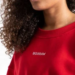 BOXRAW Women Johnson Cropped Sweatshirt - Red Clothing 10 BOXRAW Women Johnson Cropped Sweatshirt - Red Clothing