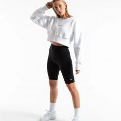 BOXRAW Women Johnson Cropped Sweatshirt - White Clothing
