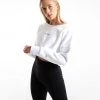 BOXRAW Women Johnson Cropped Sweatshirt - White Clothing