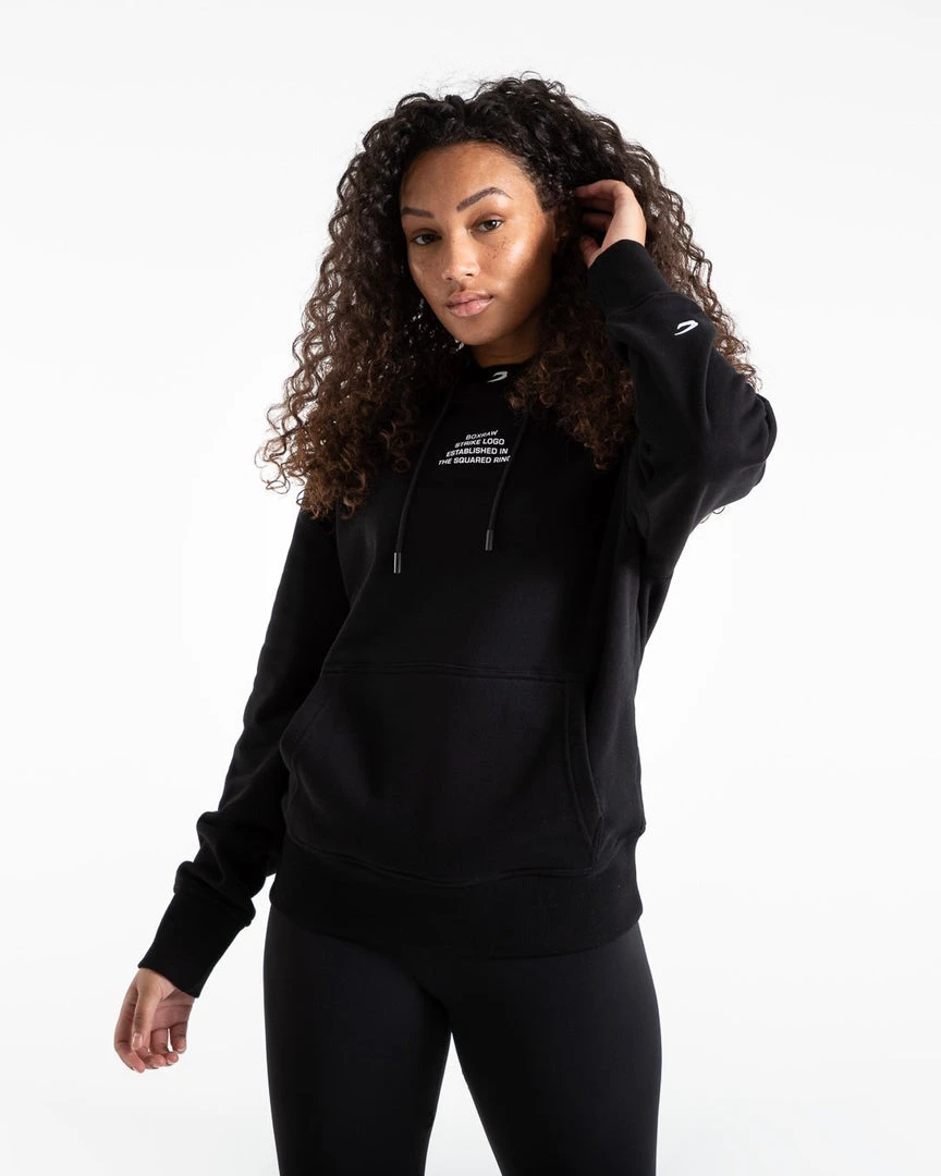 BOXRAW Women Established Unisex Hoodie - Black 3 BOXRAW Women Established Unisex Hoodie - Black