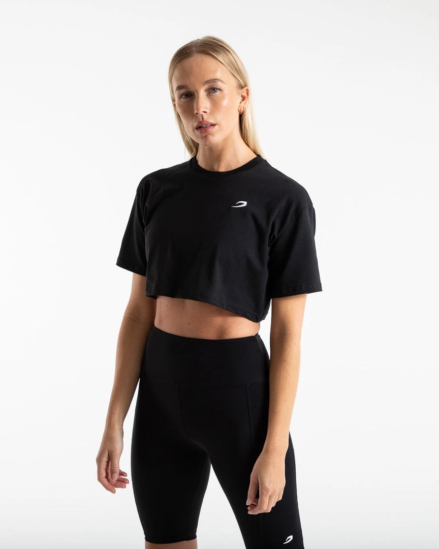 BOXRAW Women Clothing Cropped Strike T-Shirt - Black 3 BOXRAW Women Clothing Cropped Strike T-Shirt - Black