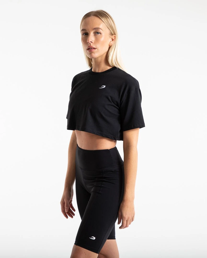 BOXRAW Women Clothing Cropped Strike T-Shirt - Black 4 BOXRAW Women Clothing Cropped Strike T-Shirt - Black