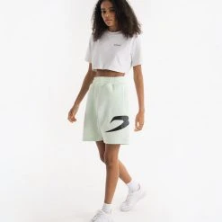 BOXRAW Women Clothing Boyfriend Shorts - Mint