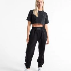 BOXRAW Women Cropped BOXRAW T-Shirt - Black