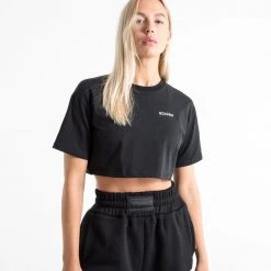 BOXRAW Women Cropped BOXRAW T-Shirt - Black 8 BOXRAW Women Cropped BOXRAW T-Shirt - Black