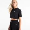 BOXRAW Women Cropped BOXRAW T-Shirt - Black