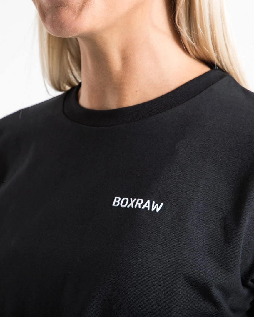 BOXRAW Women Cropped BOXRAW T-Shirt - Black 6 BOXRAW Women Cropped BOXRAW T-Shirt - Black
