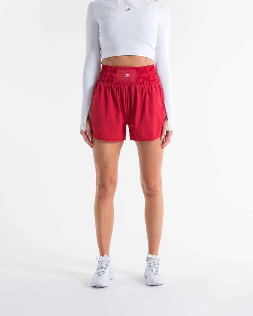BOXRAW Women Kaliesha Shorts - Red 4 BOXRAW Women Kaliesha Shorts - Red