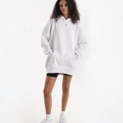 BOXRAW Women Oversized Strike Hoodie - White