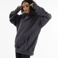 BOXRAW Women Clothing Oversized Strike Hoodie - Charcoal