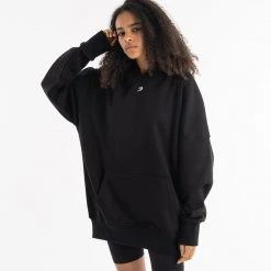 BOXRAW Women Oversized Strike Hoodie - Black