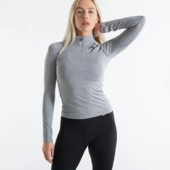 BOXRAW Women Clothing Perez 1/4 Zip Top - Grey