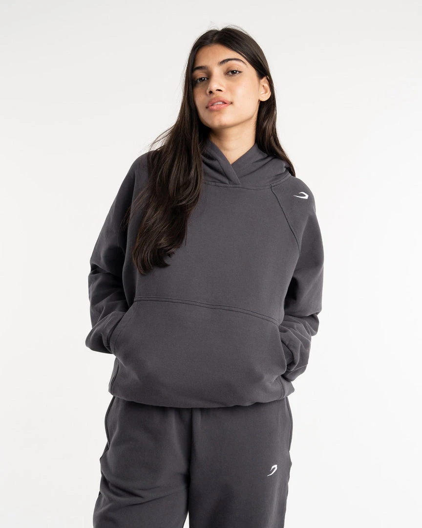 BOXRAW Women Winstone Hoodie - Charcoal 1 BOXRAW Women Winstone Hoodie - Charcoal