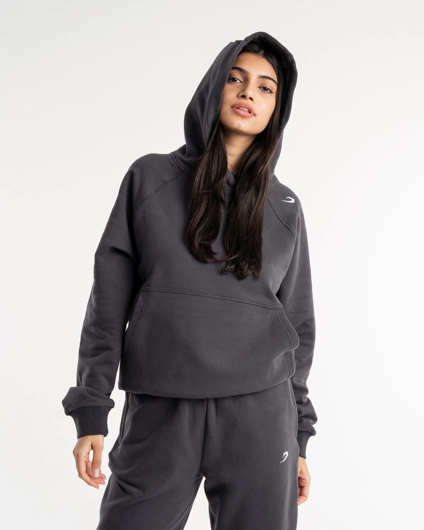 BOXRAW Women Winstone Hoodie - Charcoal 3 BOXRAW Women Winstone Hoodie - Charcoal