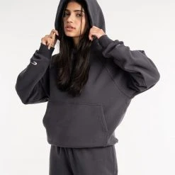 BOXRAW Women Winstone Hoodie - Charcoal 13 BOXRAW Women Winstone Hoodie - Charcoal