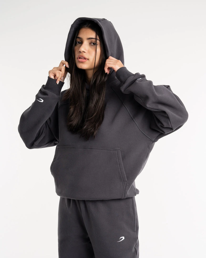 BOXRAW Women Winstone Hoodie - Charcoal 4 BOXRAW Women Winstone Hoodie - Charcoal