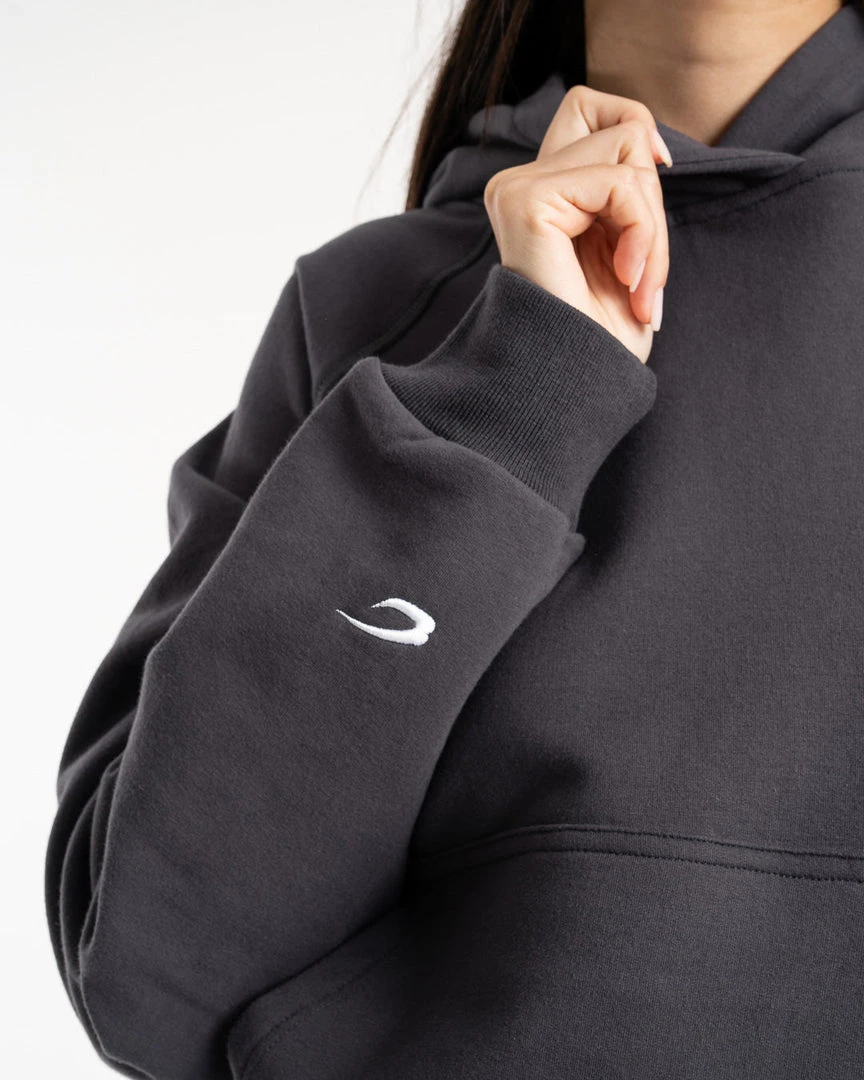 BOXRAW Women Winstone Hoodie - Charcoal 8 BOXRAW Women Winstone Hoodie - Charcoal