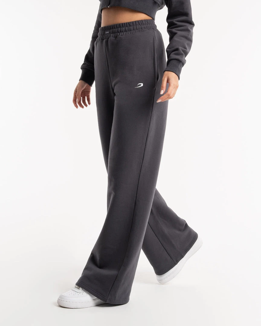 BOXRAW Women Winstone Wide Leg Bottoms - Charcoal 1 BOXRAW Women Winstone Wide Leg Bottoms - Charcoal