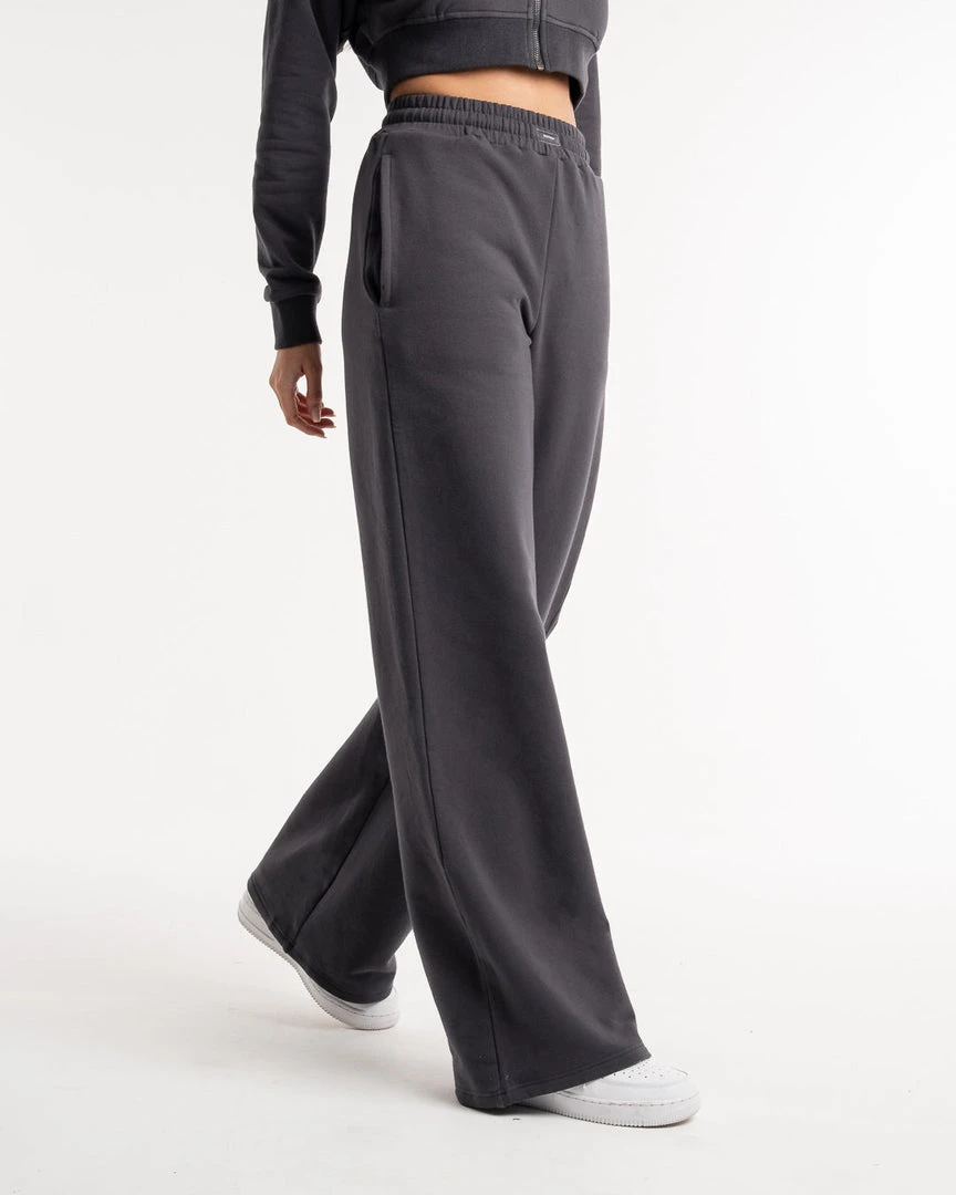 BOXRAW Women Winstone Wide Leg Bottoms - Charcoal 3 BOXRAW Women Winstone Wide Leg Bottoms - Charcoal