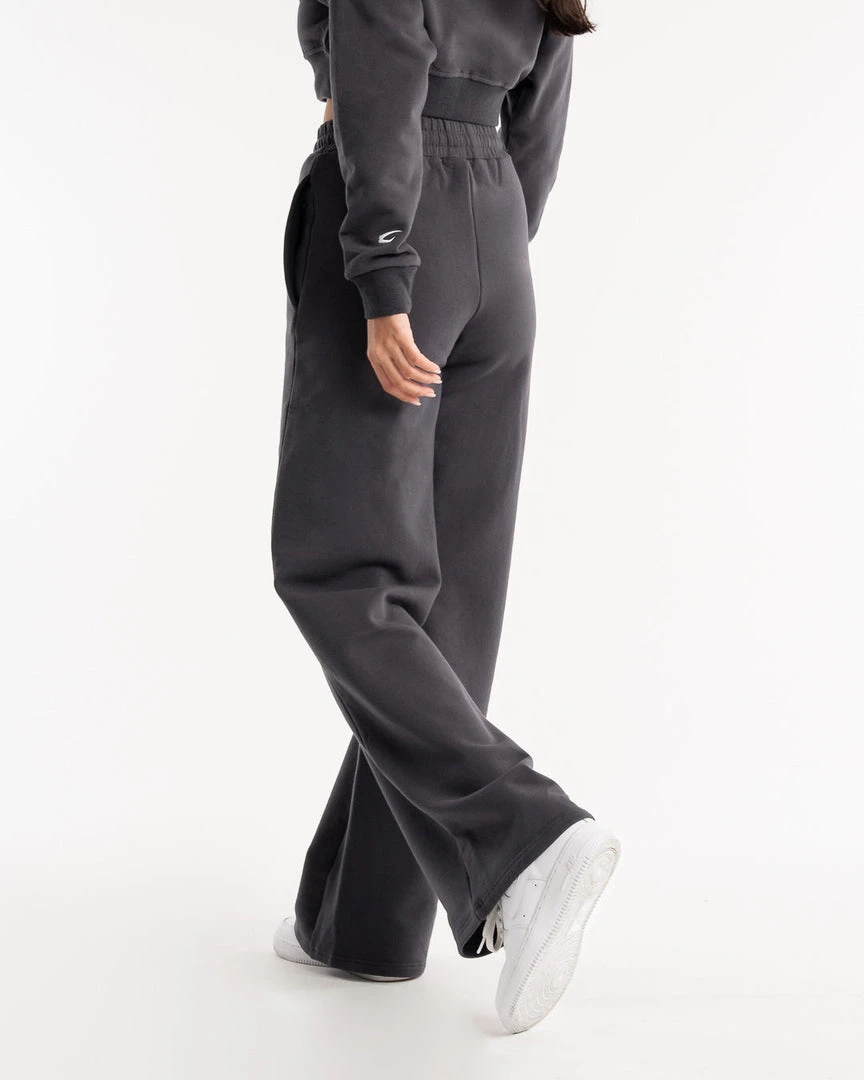 BOXRAW Women Winstone Wide Leg Bottoms - Charcoal 4 BOXRAW Women Winstone Wide Leg Bottoms - Charcoal