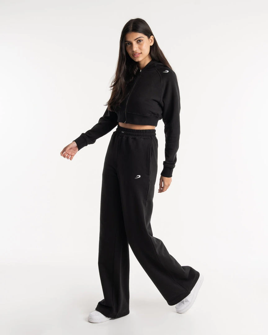 BOXRAW Women New Releases Winstone Cropped Zip Hoodie - Black 2 BOXRAW Women New Releases Winstone Cropped Zip Hoodie - Black