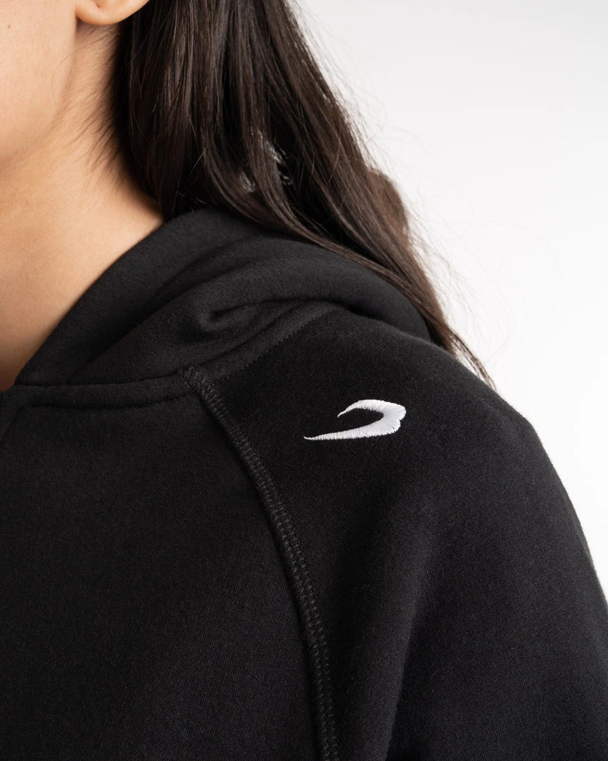 BOXRAW Women New Releases Winstone Cropped Zip Hoodie - Black 6 BOXRAW Women New Releases Winstone Cropped Zip Hoodie - Black