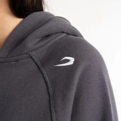 BOXRAW Women Winstone Cropped Zip Hoodie - Charcoal 15 BOXRAW Women Winstone Cropped Zip Hoodie - Charcoal