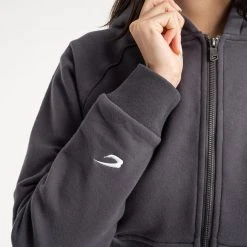 BOXRAW Women Winstone Cropped Zip Hoodie - Charcoal 17 BOXRAW Women Winstone Cropped Zip Hoodie - Charcoal