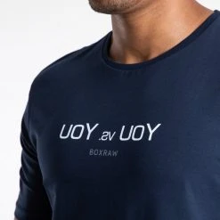 BOXRAW Men Clothing You Vs. You T-Shirt - Navy
