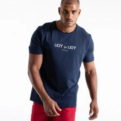 BOXRAW Men Clothing You Vs. You T-Shirt - Navy