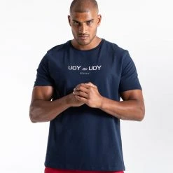 BOXRAW Men Clothing You Vs. You T-Shirt - Navy