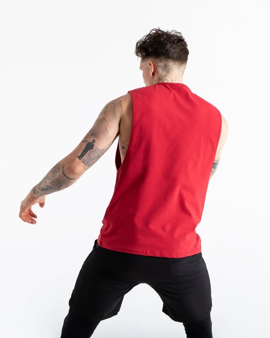 BOXRAW Men You Vs. You Muscle Tank - Red Clothing 5 BOXRAW Men You Vs. You Muscle Tank - Red Clothing
