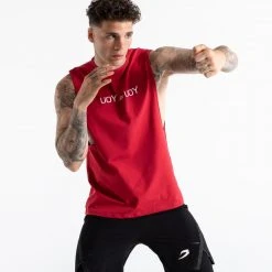 BOXRAW Men You Vs. You Muscle Tank - Red Clothing 9 BOXRAW Men You Vs. You Muscle Tank - Red Clothing