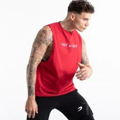 BOXRAW Men You Vs. You Muscle Tank - Red Clothing 8 BOXRAW Men You Vs. You Muscle Tank - Red Clothing