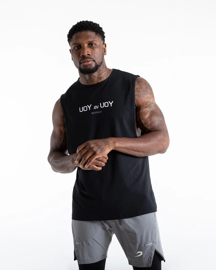 BOXRAW Men Clothing You Vs. You Muscle Tank - Black 1 BOXRAW Men Clothing You Vs. You Muscle Tank - Black