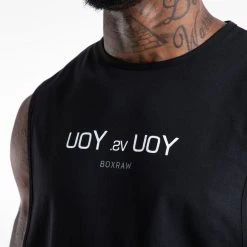 BOXRAW Men Clothing You Vs. You Muscle Tank - Black 11 BOXRAW Men Clothing You Vs. You Muscle Tank - Black