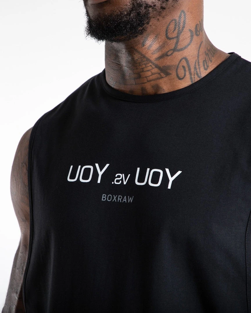 BOXRAW Men Clothing You Vs. You Muscle Tank - Black 6 BOXRAW Men Clothing You Vs. You Muscle Tank - Black