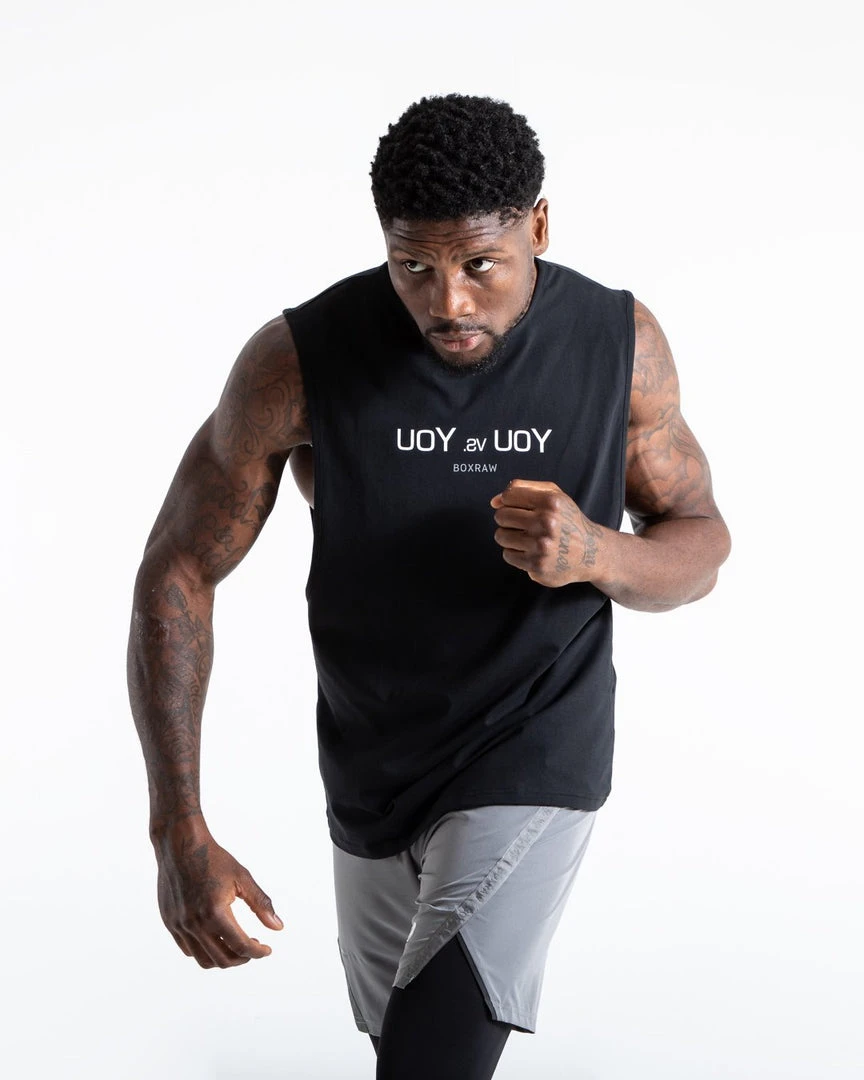 BOXRAW Men Clothing You Vs. You Muscle Tank - Black 3 BOXRAW Men Clothing You Vs. You Muscle Tank - Black