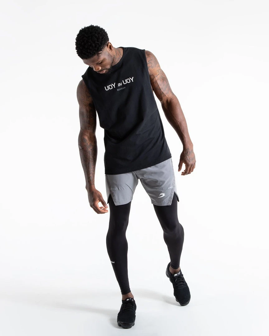 BOXRAW Men Clothing You Vs. You Muscle Tank - Black 2 BOXRAW Men Clothing You Vs. You Muscle Tank - Black
