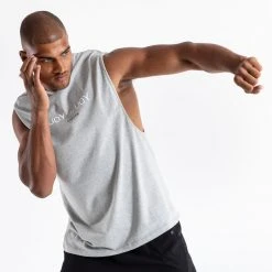 BOXRAW Men You Vs. You Muscle Tank - Grey 9 BOXRAW Men You Vs. You Muscle Tank - Grey