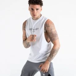 BOXRAW Men You Vs. You Muscle Tank - White