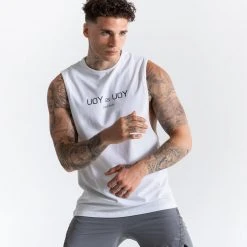 BOXRAW Men You Vs. You Muscle Tank - White