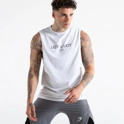 BOXRAW Men You Vs. You Muscle Tank - White