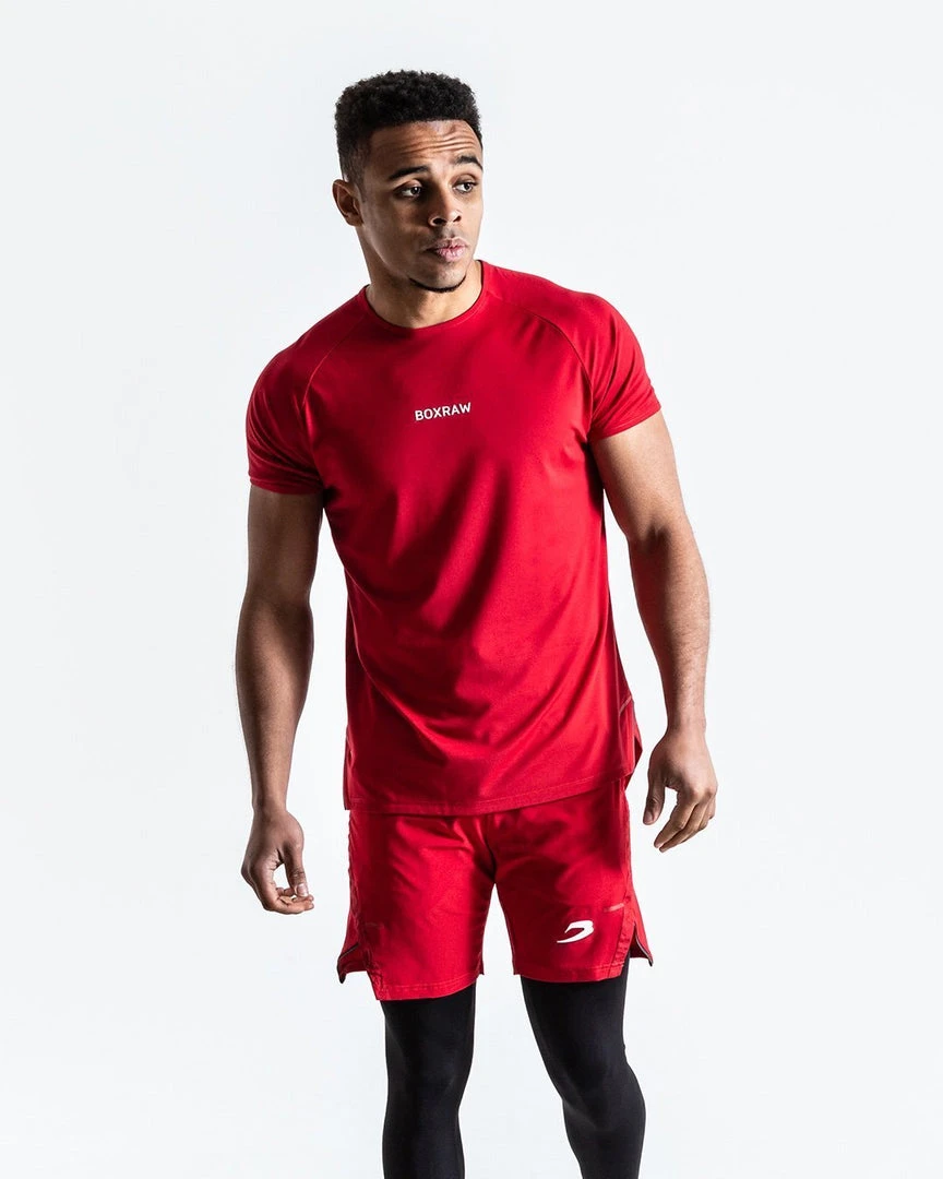 BOXRAW Men SMRT-TEC T-Shirt - Red Clothing 1 BOXRAW Men SMRT-TEC T-Shirt - Red Clothing
