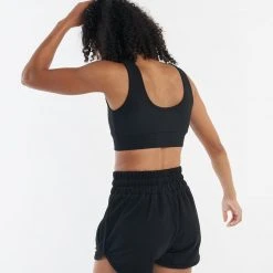 BOXRAW Women Best Sellers Kim Crop Top - Black 9 BOXRAW Women Best Sellers Kim Crop Top - Black