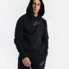 BOXRAW Men Dempsey Hoodie - Black Clothing